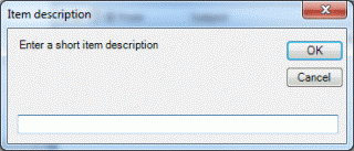 Description dialog